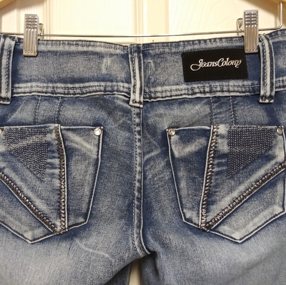 Jeans Colony Skinny Stretch Light Wash Jeans - Picture 8 of 8